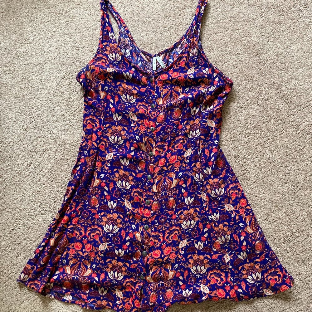 Blue Paisley Shift Dress